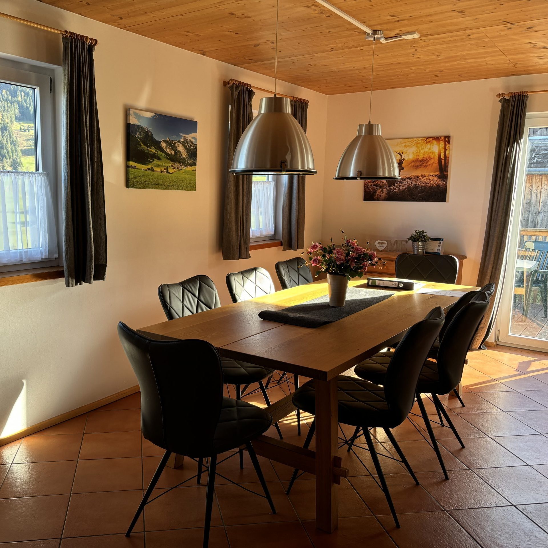 Esszimmer Ferienhaus Annaberg Dachstein-West
