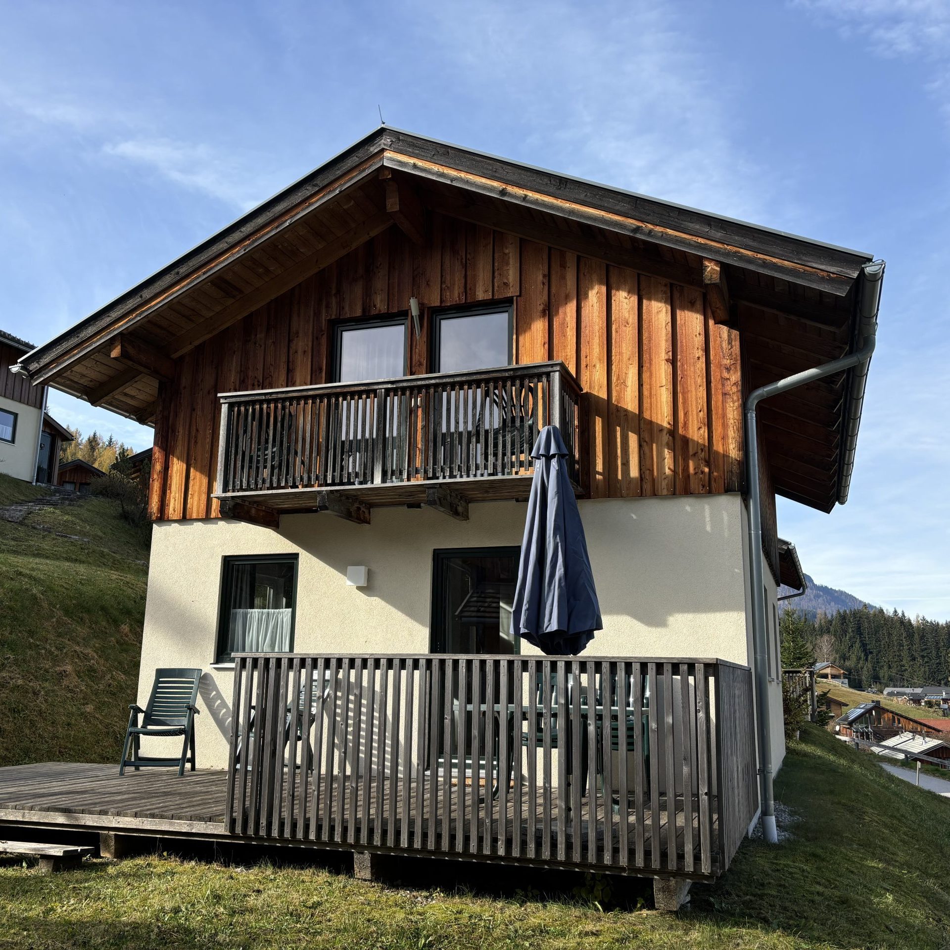 Terrasse Ferienhaus Annaberg Dachstein-West